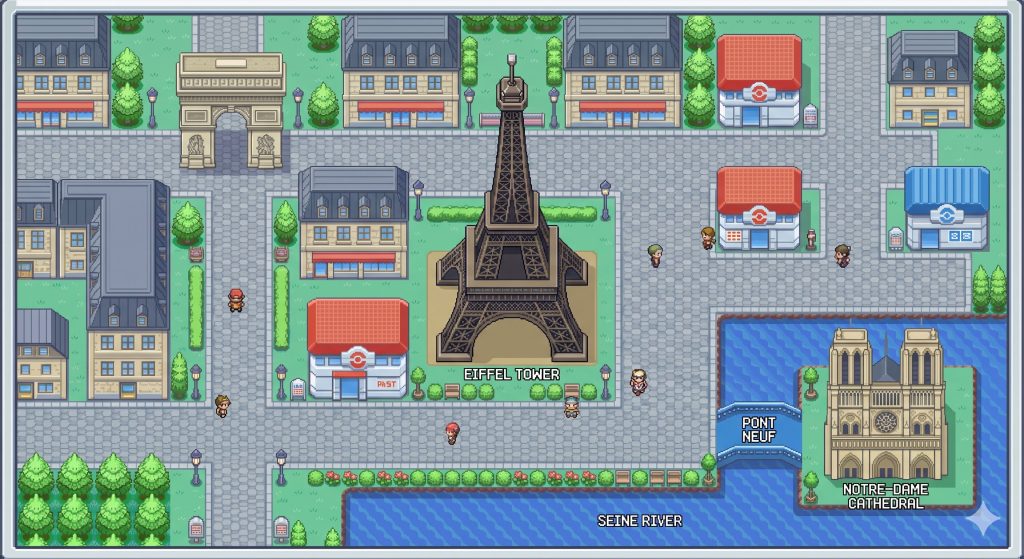 Ma map en V0 ressemblait beaucoup à Pokémon et était bien trop petite.